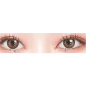 LensTown Not Bad Brown — single-eye close-up showing the contact lens appearance