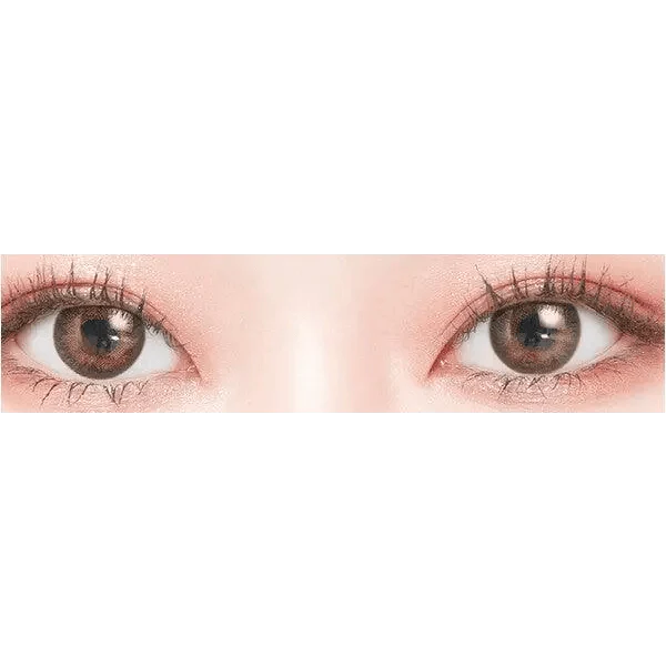LensTown Not Bad Brown — single-eye close-up showing the contact lens appearance