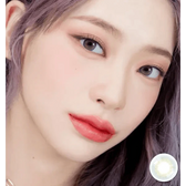 LensRang Real Ocean Gray — model portrait showing the contact lens look