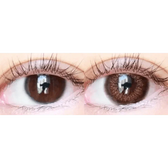 LensTown Renaissance Brown — both eyes wearing the contact lenses