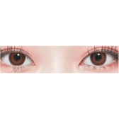 LensTown Renaissance Brown — both eyes wearing the contact lenses