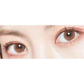 LensTown Retears Brown — both eyes wearing the contact lenses