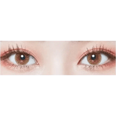 LensTown Retears Brown — both eyes wearing the contact lenses