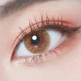 LensTown Retears Brown — single-eye close-up showing the contact lens appearance