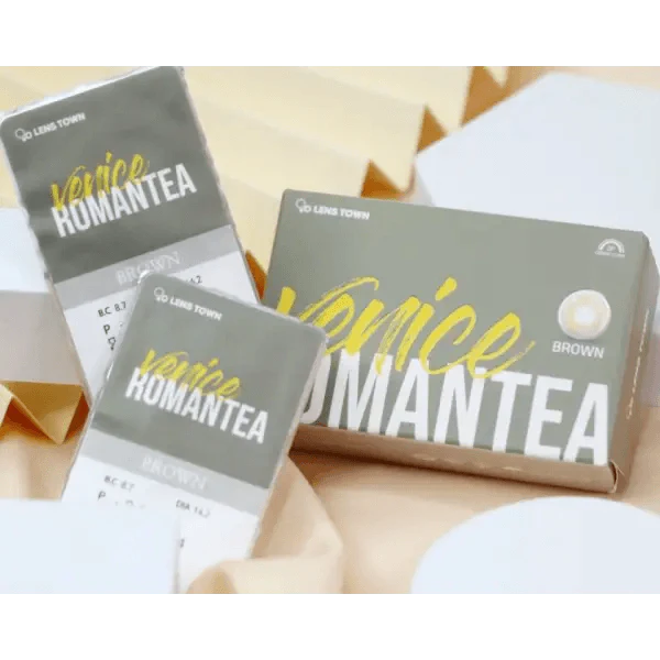 LensTown Romantea Venice Brown — contact lens packaging