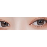 LensVery Rosee Classic Gray — both eyes wearing the contact lenses