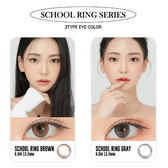 LensRang School Ring Brown — contact lens appearance comparison