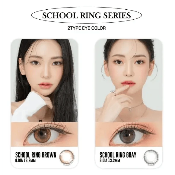 LensRang School Ring Brown — contact lens appearance comparison