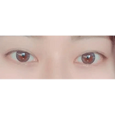 LensRang School Ring Gray — both eyes wearing the contact lenses