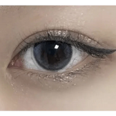 LensRang School Ring Gray — single-eye close-up showing the contact lens appearance