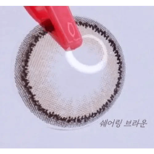 LensRang Sharing Brown colored contact lens, 13.4mm graphic diameter, Monthly wear