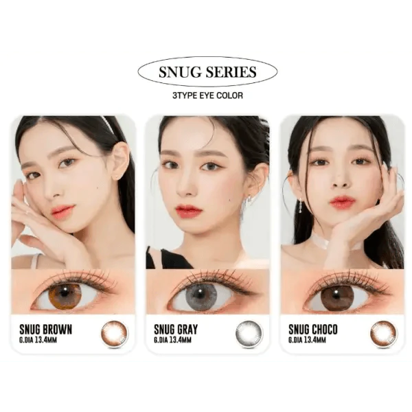 LensRang Snug Brown — contact lens appearance comparison
