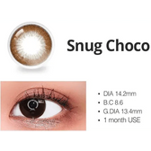 LensRang Snug Choco — contact lens product information graphic