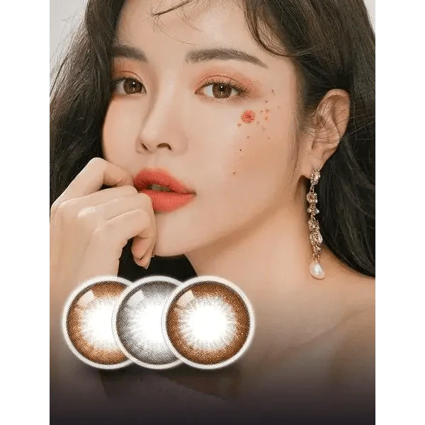 LensRang Snug Choco — model portrait showing the contact lens look