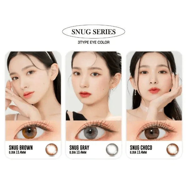 LensRang Snug Choco — contact lens appearance comparison