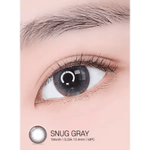 LensRang Snug Gray — single-eye close-up showing the contact lens appearance