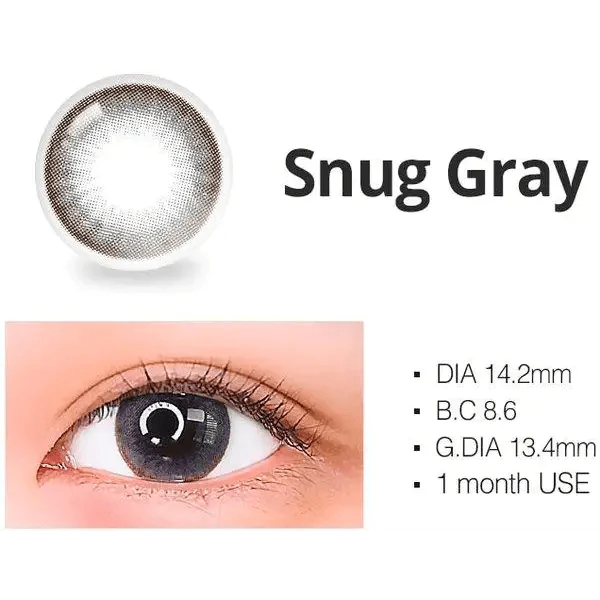 LensRang Snug Gray — contact lens product information graphic