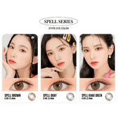 LensRang Spell Brown — contact lens appearance comparison