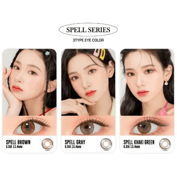 LensRang Spell Gray — contact lens appearance comparison