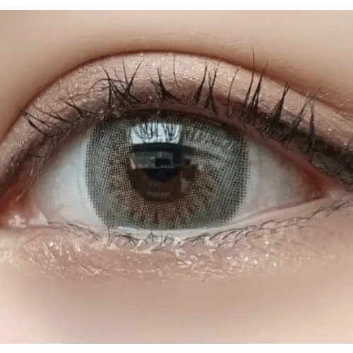 LensRang Spell Gray — single-eye close-up showing the contact lens appearance