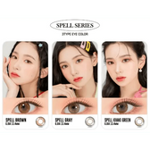 LensRang Spell Khaki Green — contact lens appearance comparison