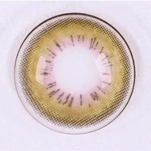 LensRang Spell Khaki Green colored contact lens, 13.4mm graphic diameter, Monthly wear