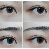 LensRang Stunning Brown — contact lens appearance comparison