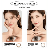 LensRang Stunning Brown — contact lens appearance comparison