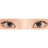 LensRang Stunning Gray — both eyes wearing the contact lenses