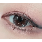 LensRang Stunning Gray — single-eye close-up showing the contact lens appearance