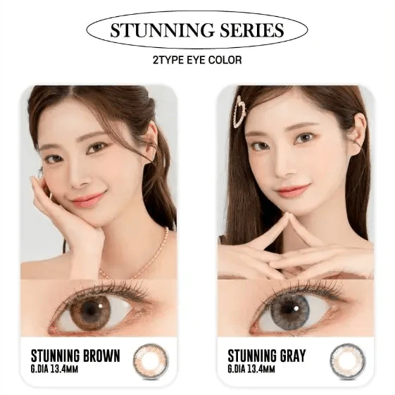 LensRang Stunning Gray — contact lens appearance comparison