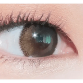 LensTown Tobetter Brown — single-eye close-up showing the contact lens appearance