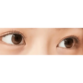LensTown Tobetter Brown — both eyes wearing the contact lenses