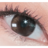 LensTown Tobetter Brown — single-eye close-up showing the contact lens appearance