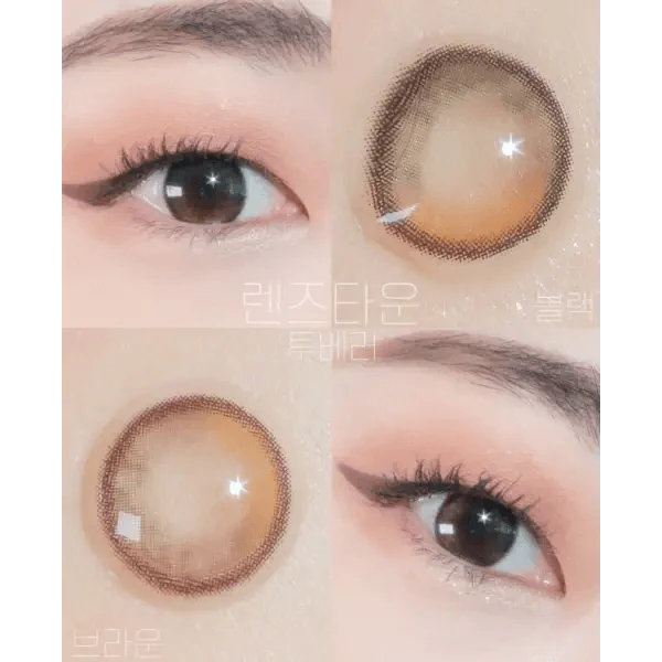 LensTown Tobetter Brown — contact lens appearance comparison