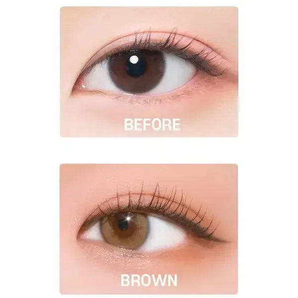 Lensrang UR Ring Brown Toric — contact lens appearance comparison