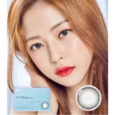 Olens ViVi Ring Gray Toric colored contact lens, 13.0mm graphic diameter, Monthly wear