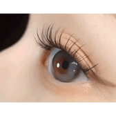 i-DOL Yurial Mul Gray — single-eye close-up showing the contact lens appearance