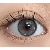 i-DOL Yurial Mul Gray — single-eye close-up showing the contact lens appearance