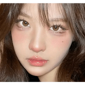 i-DOL Yurial Royal Brown — model portrait showing the contact lens look
