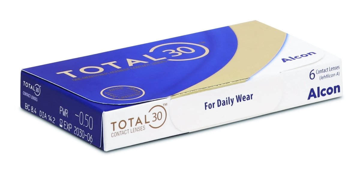 Alcon TOTAL30 Monthly (6p) — clear contact lens packaging