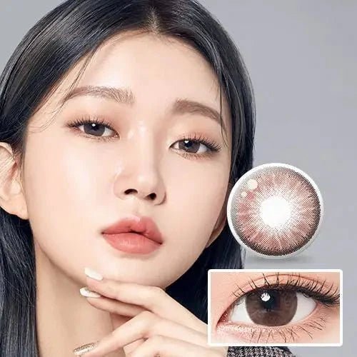 LensTown Back to Basic Street Ash Brown colored contact lens, 14.0mm graphic diameter, 3-6 Months wear