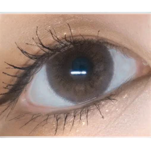 LensTown Back to Basic Street Ash Brown colored contact lens, 14.0mm graphic diameter, 3-6 Months wear