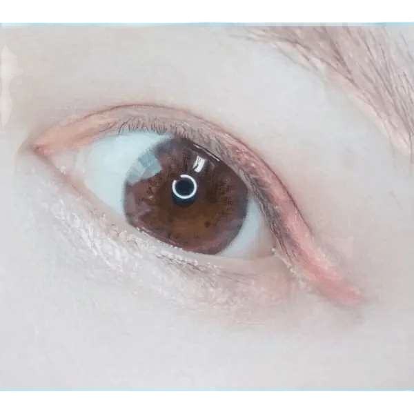 LensTown Back to Basic Street Ash Brown colored contact lens, 14.0mm graphic diameter, 3-6 Months wear