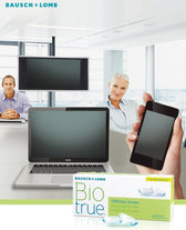 Bausch + Lomb Biotrue Multifocal (30p) colored contact lens, 14.2mm graphic diameter, Daily wear