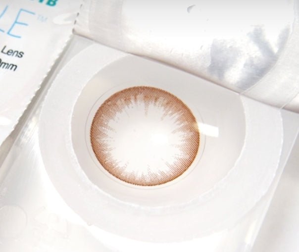 Bausch + Lomb Lacelle Crystal Brown (6p) colored contact lens, 12.7mm graphic diameter, Monthly wear