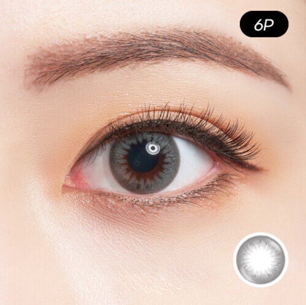 Bausch + Lomb Lacelle Mystic Gray (6p) colored contact lens, 12.7mm graphic diameter, Monthly wear