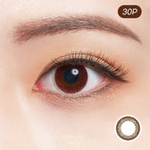 Bausch & Lomb Naturalle Chic Brown (30p) colored contact lens, 12.8mm graphic diameter, Daily wear