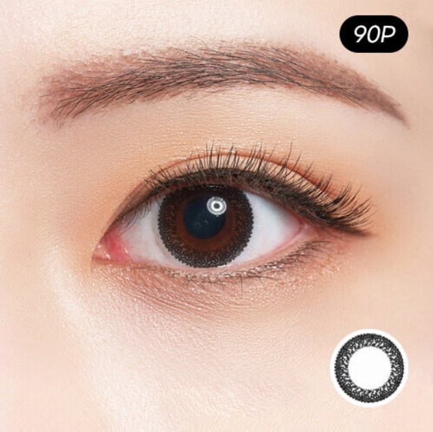 Bausch + Lomb Natural Pure Black (90p) colored contact lens, 12.6mm graphic diameter, Daily wear