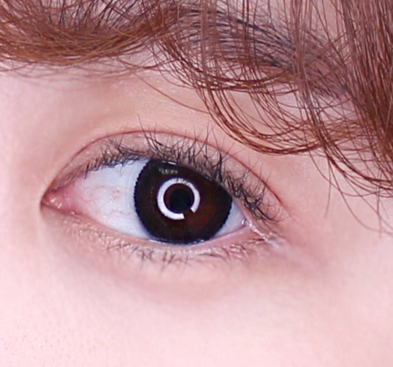 Bausch + Lomb Natural Pure Black (90p) colored contact lens, 12.6mm graphic diameter, Daily wear